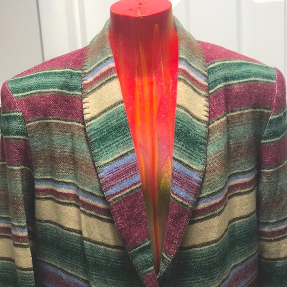 VINTAGE David Paul Southwestern BOHO BLAZER - Picture 2 of 7